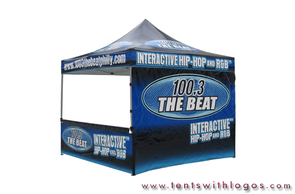 10 x 10 Pop Up Tent - 100.3 The Beat